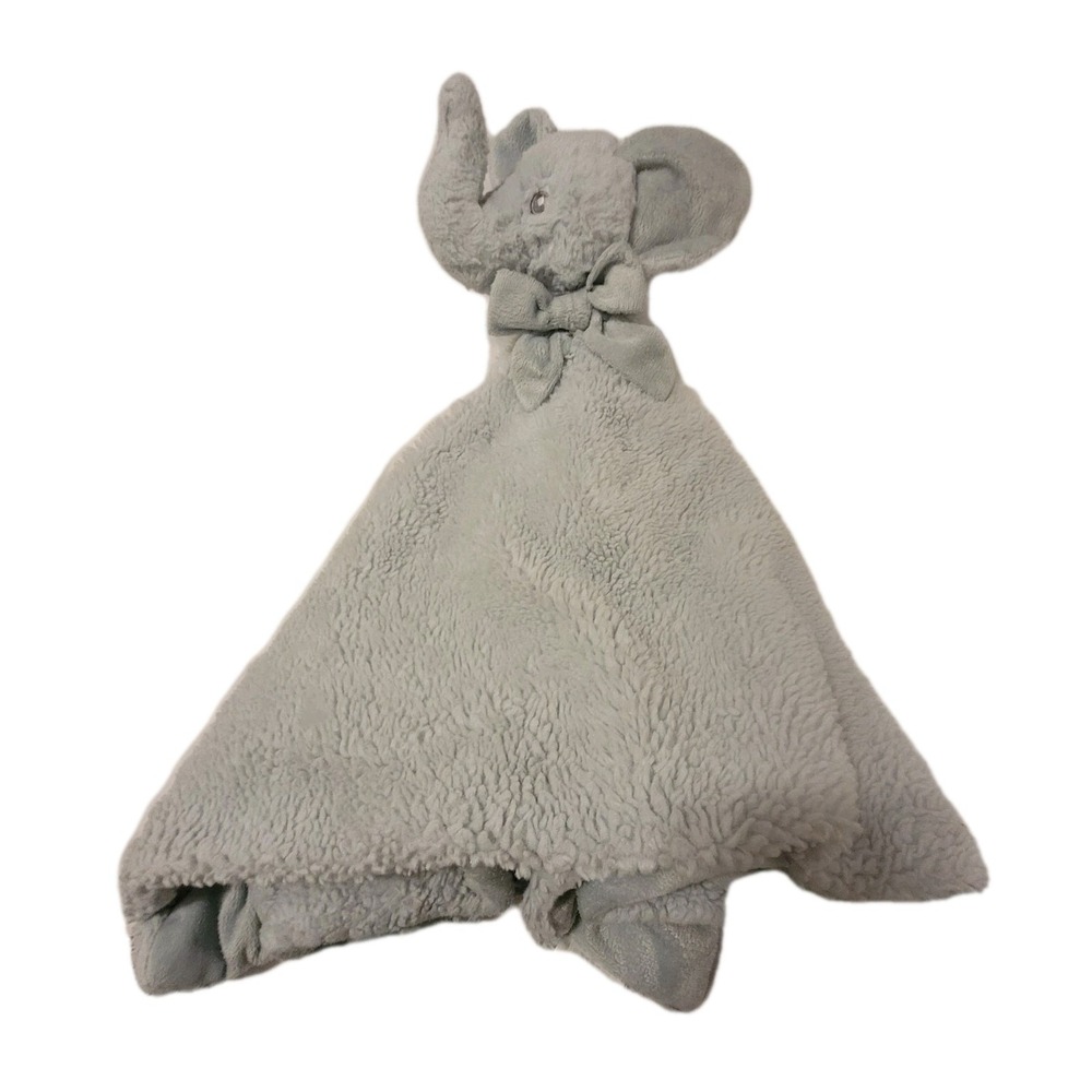 Little Miracles Lovey Baby Boy Elephant Security Blanket‎ Lovie 30x29 Blue